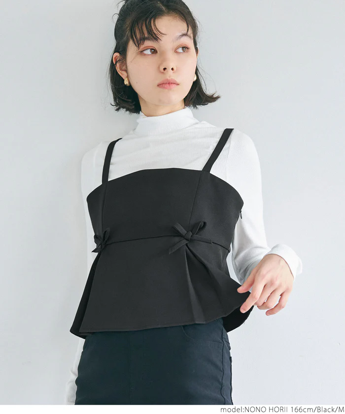 セール★1990円→550円 ダブルクロスリボンキャミソール レディース メール便不可 - Image 7
