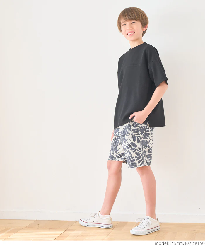 WEB限定セール ★1290円→550円親子お揃いワッシャーナイロンリーフ柄ショーツ キッズ メール便不可 - Image 12