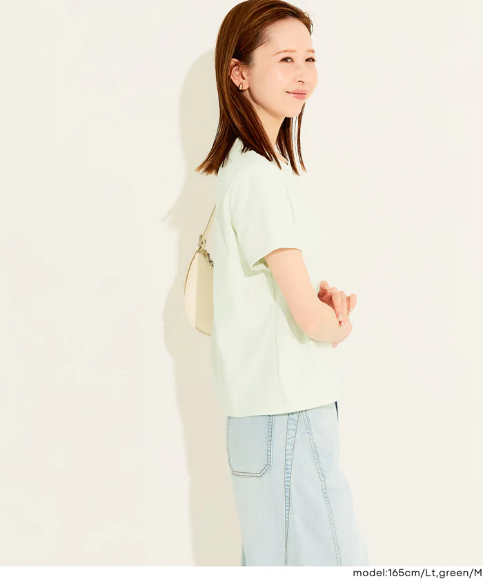 EAZYTEXクルーネックTシャツ レディース メール便不可 - Image 12