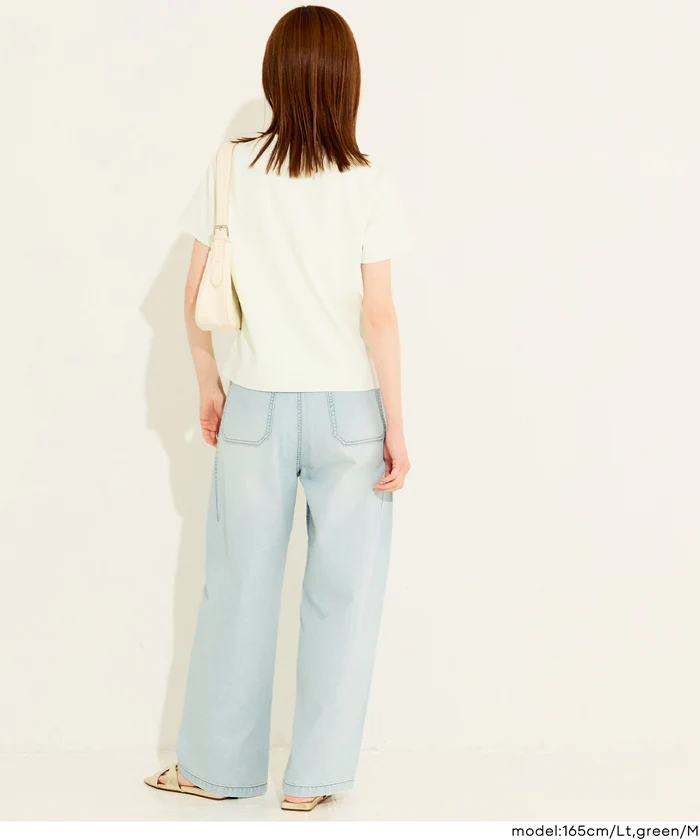 EAZYTEXクルーネックTシャツ レディース メール便不可 - Image 13