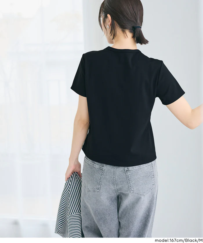 EAZYTEXクルーネックTシャツ レディース メール便不可 - Image 16