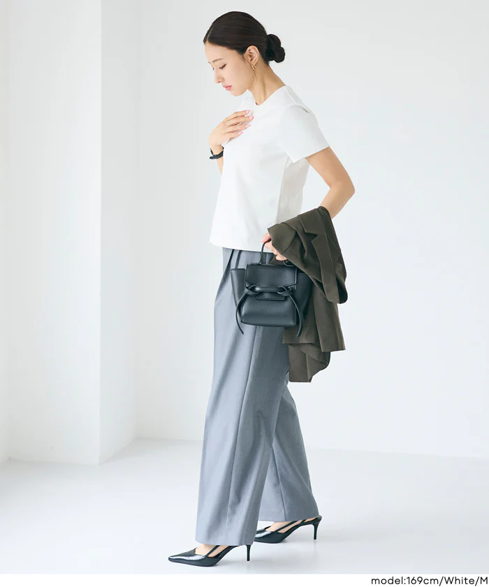EAZYTEXクルーネックTシャツ レディース メール便不可 - Image 5