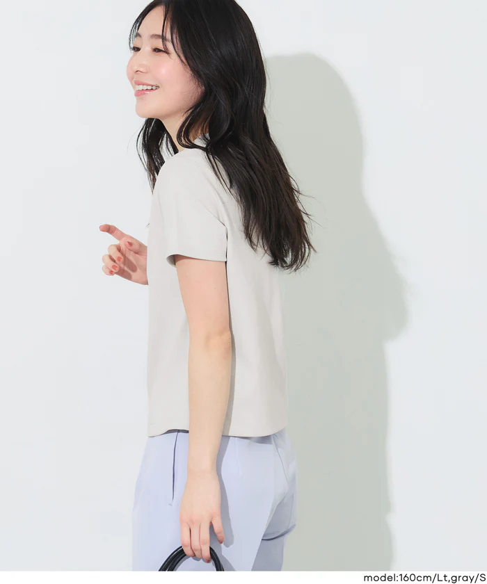 EAZYTEXクルーネックTシャツ レディース メール便不可 - Image 9