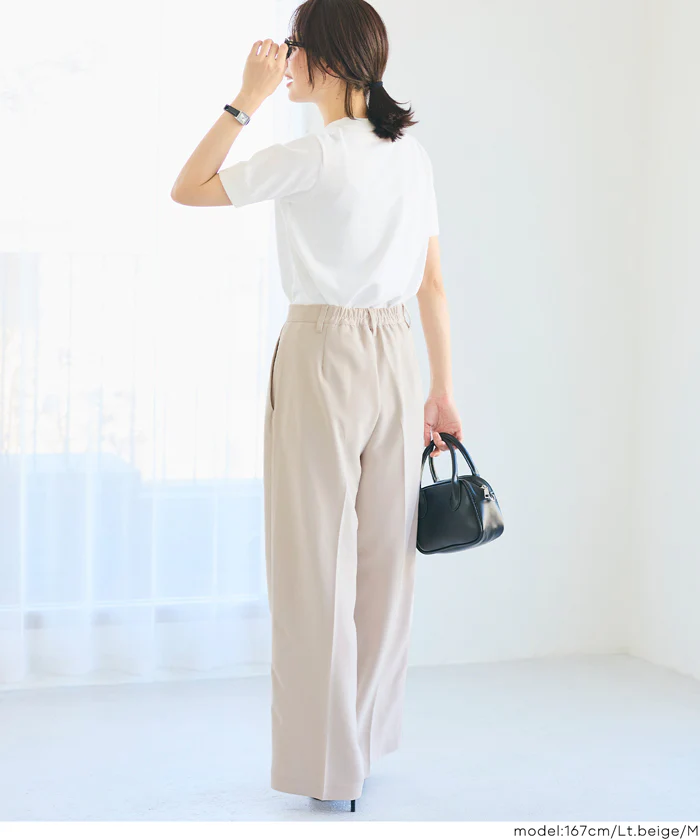 ダブルクロスワイドパンツ レディース メール便不可 - Image 11