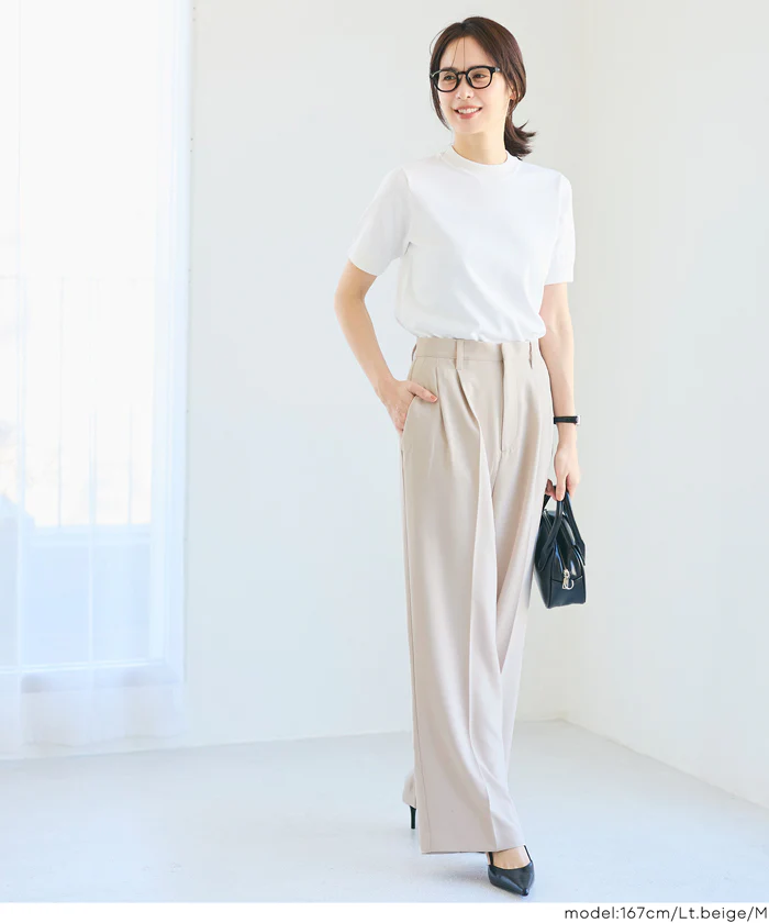 ダブルクロスワイドパンツ レディース メール便不可 - Image 12