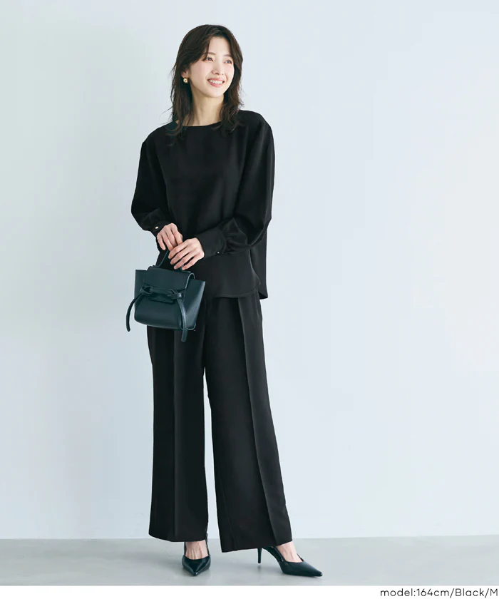 ダブルクロスワイドパンツ レディース メール便不可 - Image 3