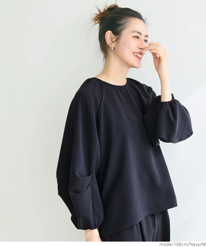 セール★2490円→990円 ダブルクロスボリュームスリーブブラウス レディース メール便不可 - Image 10