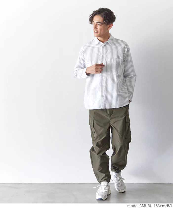セール★2490円→990円 コットンオックスリラックスシャツ メンズ メール便不可 - Image 11