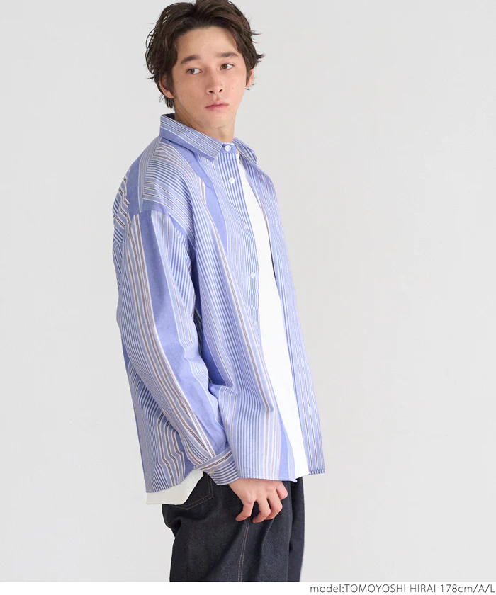 セール★2490円→990円 コットンオックスリラックスシャツ メンズ メール便不可 - Image 5