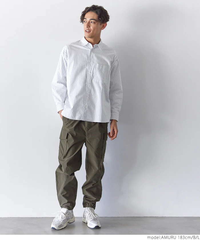 セール★2490円→990円 コットンオックスリラックスシャツ メンズ メール便不可 - Image 7