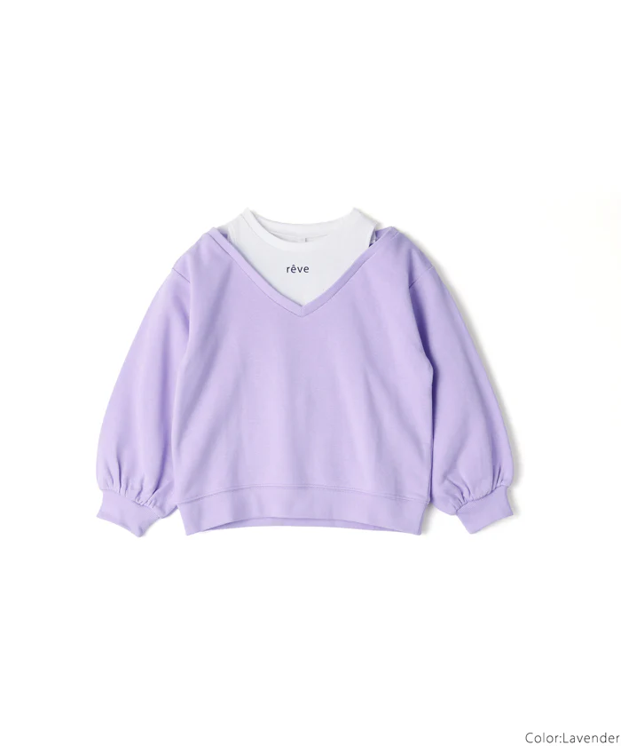 セール★1690円→990円 裏毛タンクレイヤードトップス キッズ メール便不可 - Image 13