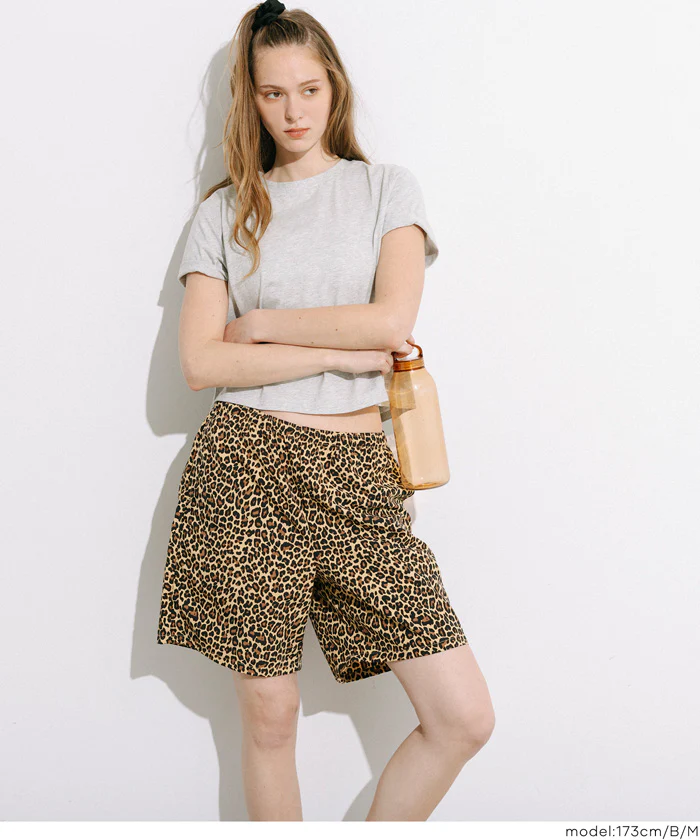 ワッシャーナイロンレオパードショートパンツ メンズ レディース メール便不可 - Image 10