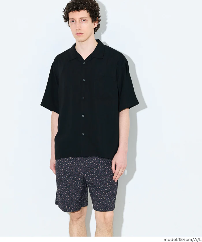 ワッシャーナイロンレオパードショートパンツ メンズ レディース メール便不可 - Image 3