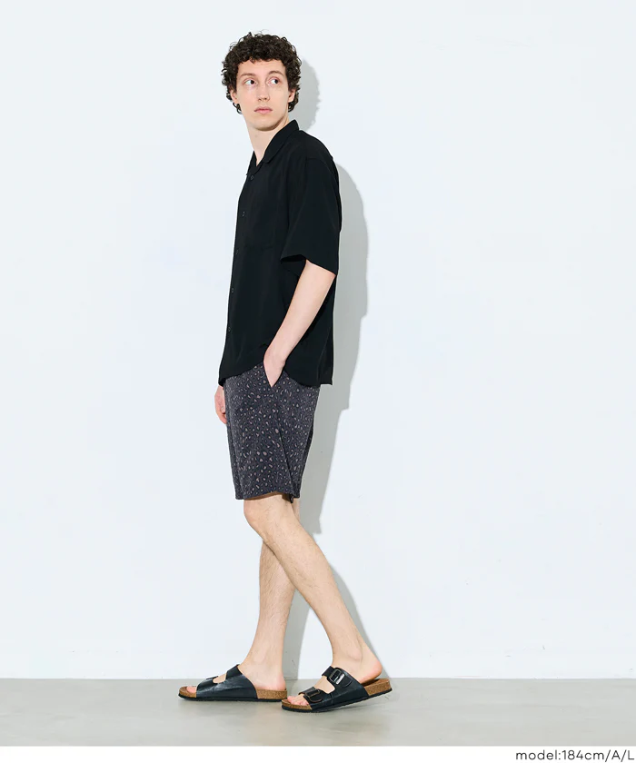 ワッシャーナイロンレオパードショートパンツ メンズ レディース メール便不可 - Image 5