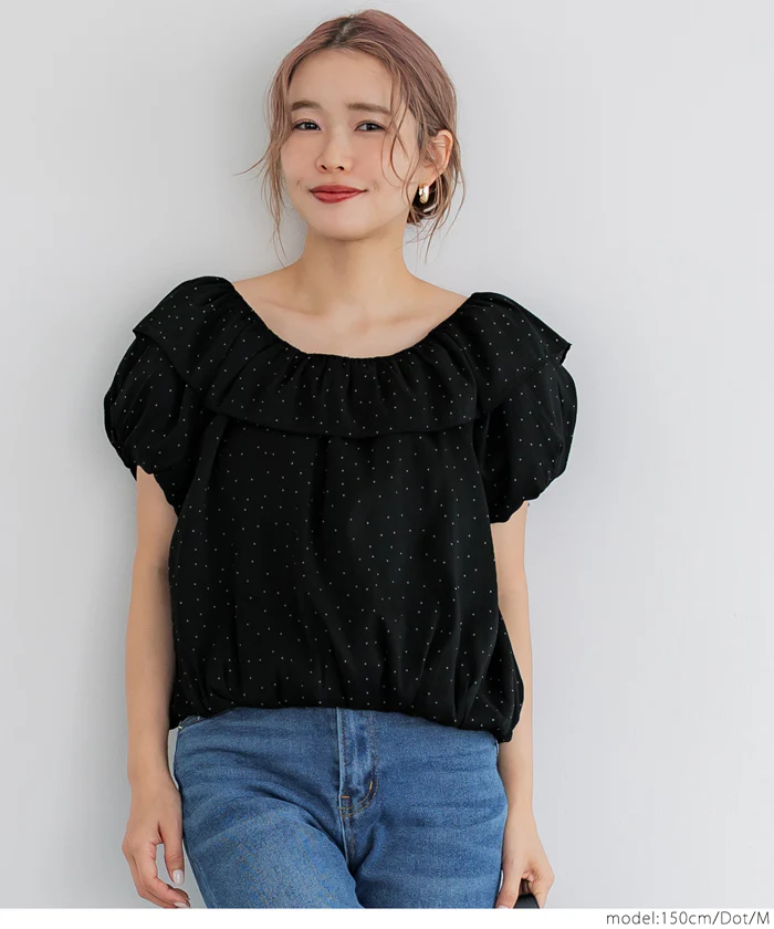 WEB限定セール ★2490円→550円シアーブラウス レディース メール便不可 - Image 8