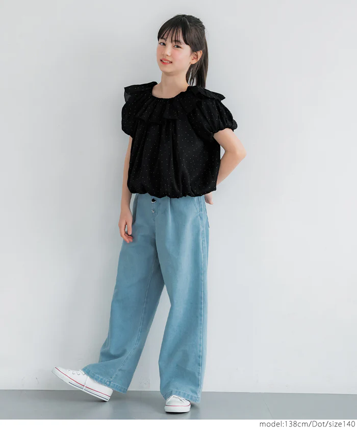 セール★1690円→1490円 親子お揃いシアーブラウス キッズ メール便不可 - Image 11