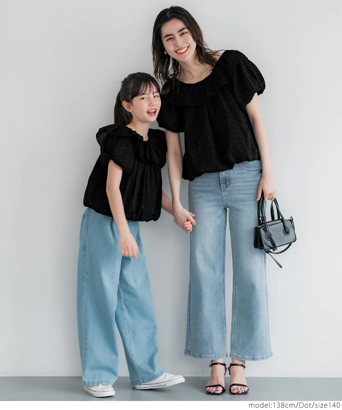 セール★1690円→1490円 親子お揃いシアーブラウス キッズ メール便不可 - Image 13