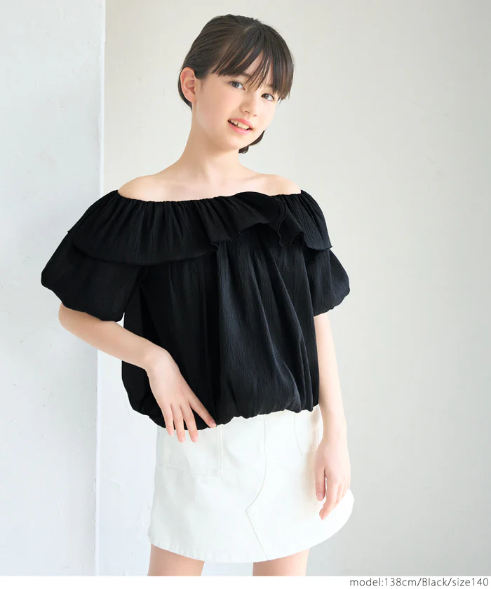セール★1690円→1490円 親子お揃いシアーブラウス キッズ メール便不可 - Image 5