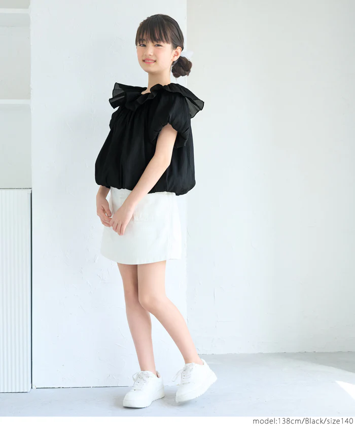 セール★1690円→1490円 親子お揃いシアーブラウス キッズ メール便不可 - Image 7