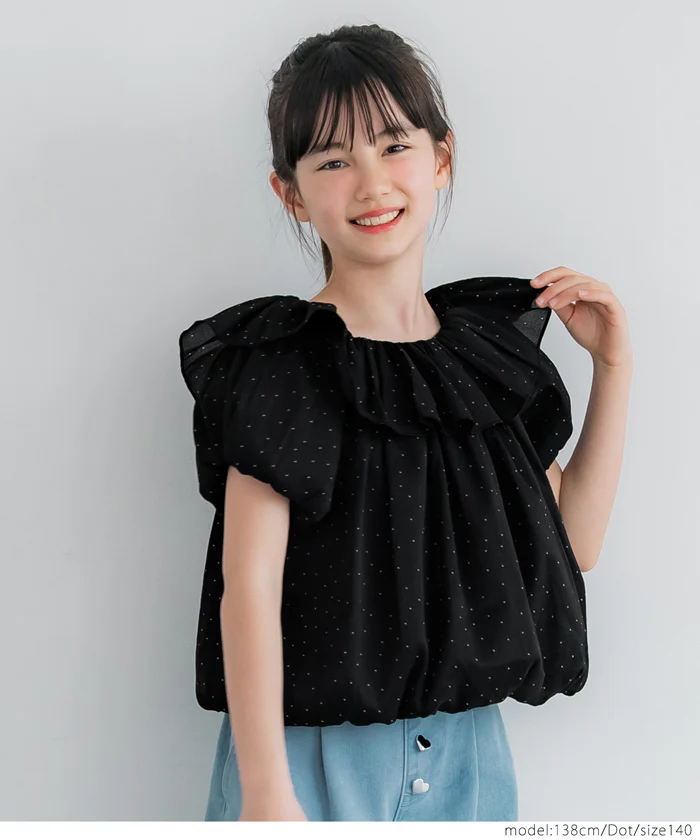 セール★1690円→1490円 親子お揃いシアーブラウス キッズ メール便不可 - Image 8
