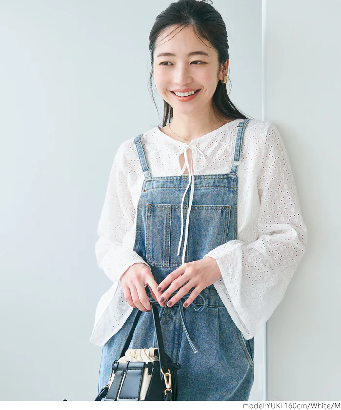 セール★2690円→990円 フレアスリーブレースブラウス レディース メール便不可 - Image 9