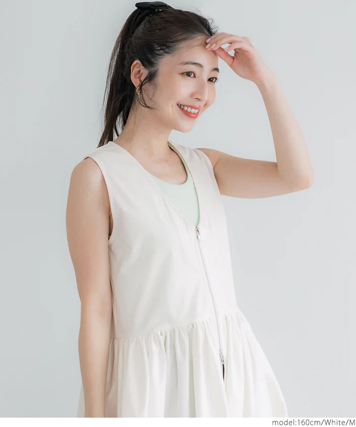 セール★2990円→990円 Vネックジップアップドレス レディース メール便不可 coca コカ - Image 12