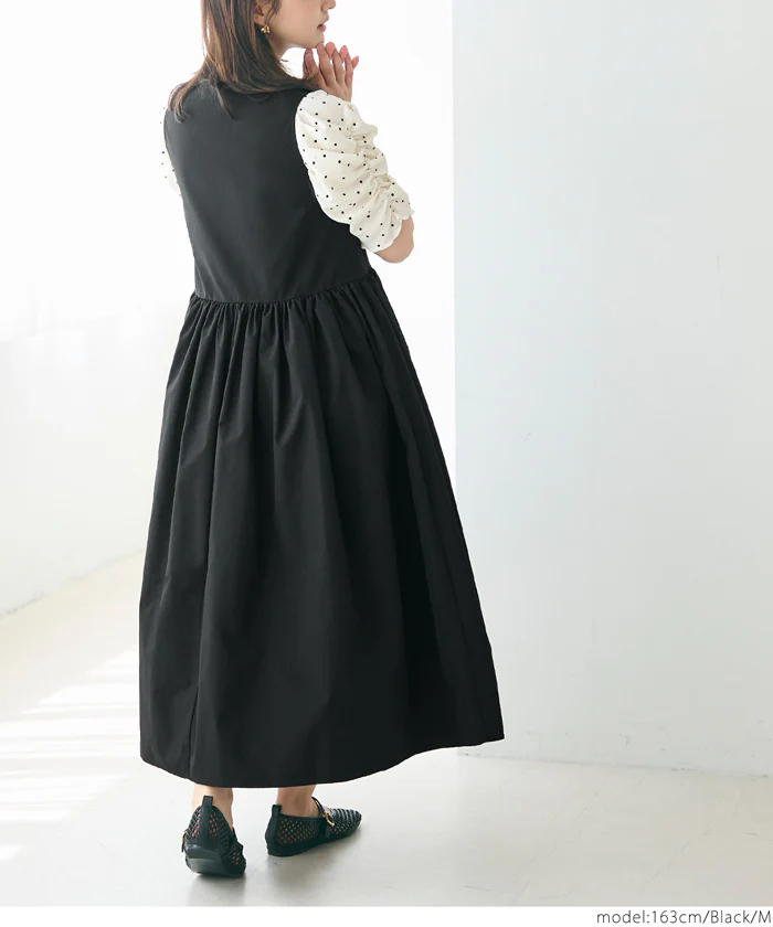 セール★2990円→990円 Vネックジップアップドレス レディース メール便不可 coca コカ - Image 3