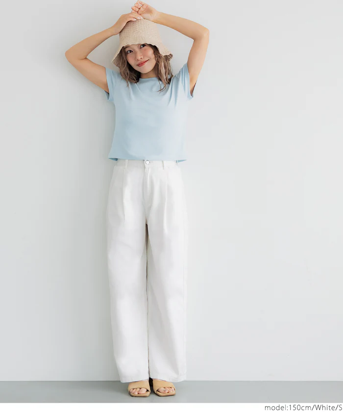 サマーデニムタックパンツ レディース メール便不可 coca コカ - Image 13