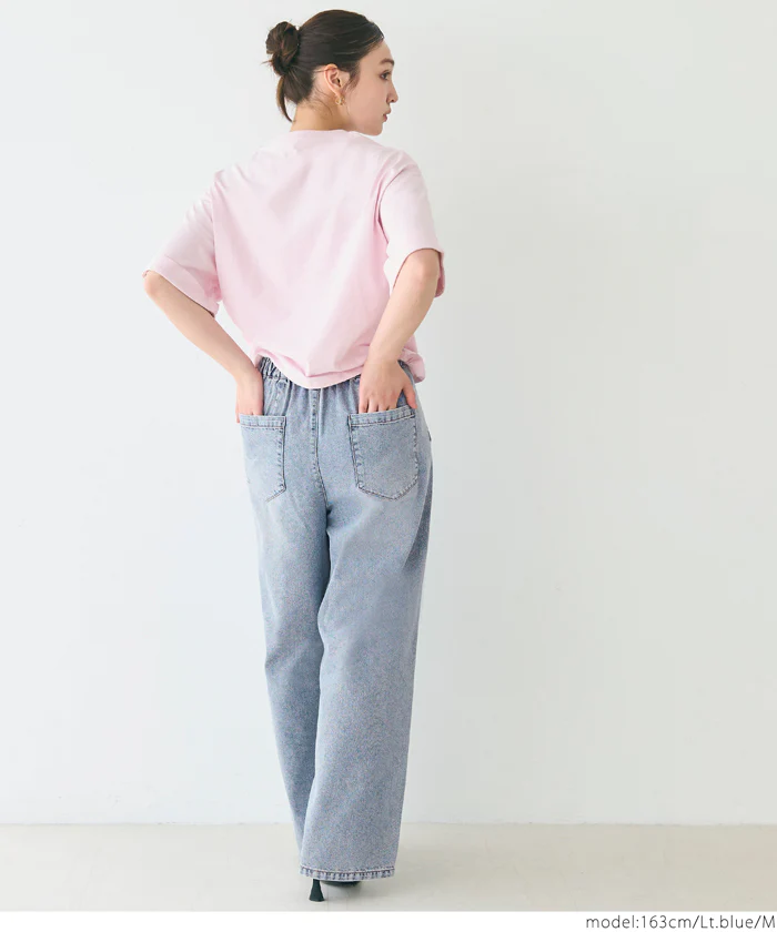 サマーデニムタックパンツ レディース メール便不可 coca コカ - Image 8