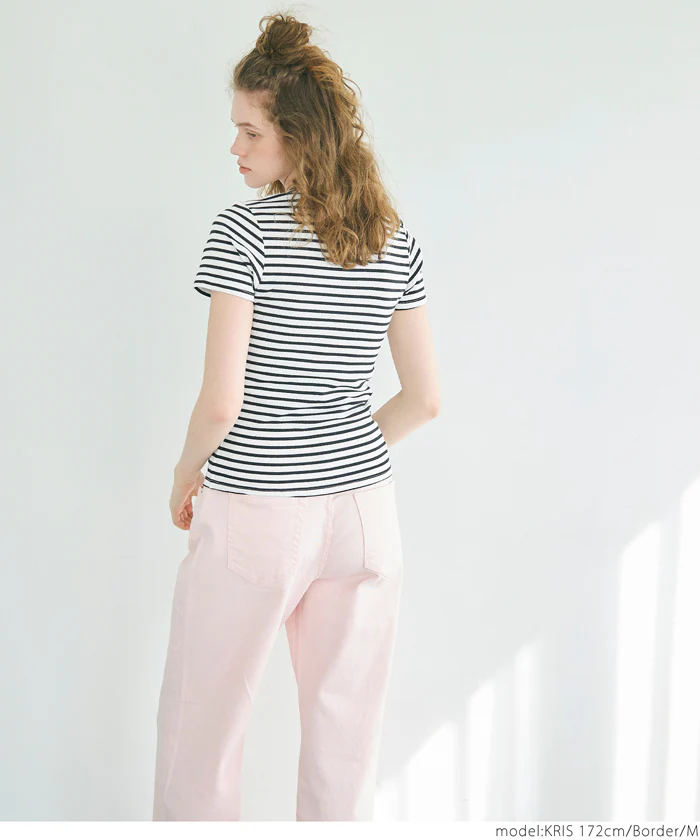 細リブクルーネックTシャツ レディース メール便可 coca コカ - Image 17
