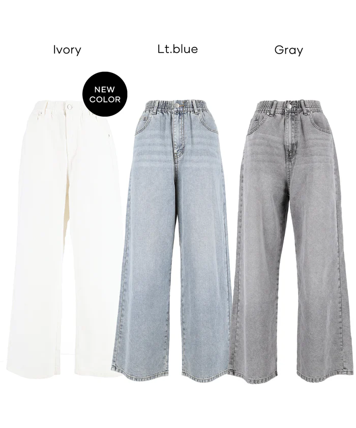 サマーデニムウエストゴムイージーパンツ レディース メール便不可 - Image 22