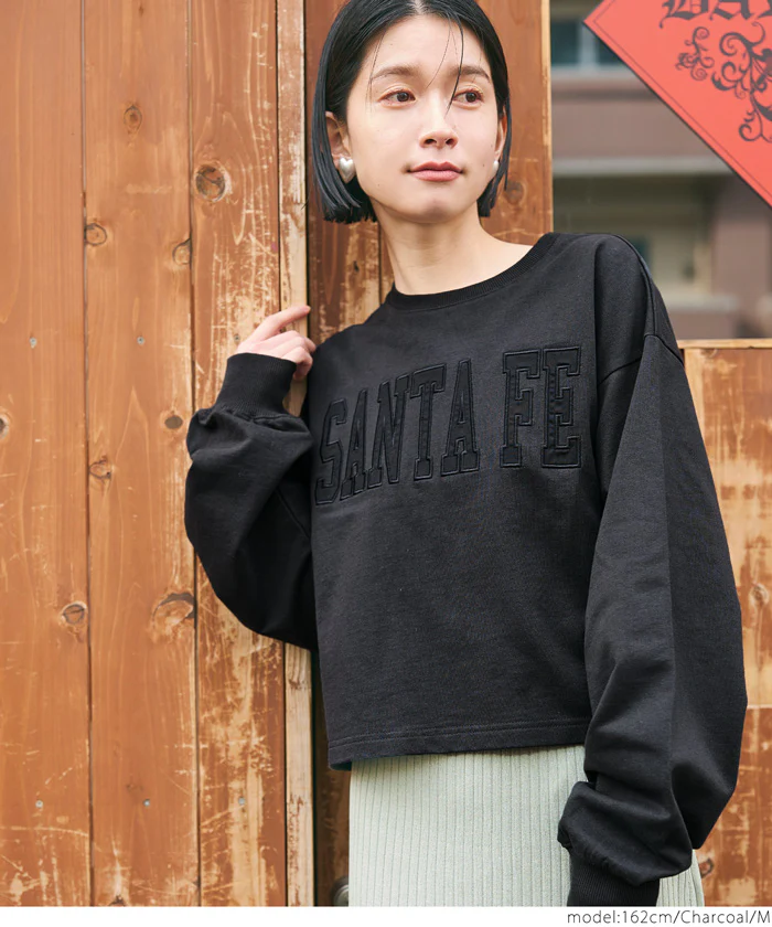 セール★1990円→550円 アソートロゴクロップドスウェットトップス レディース メール便不可 - Image 14