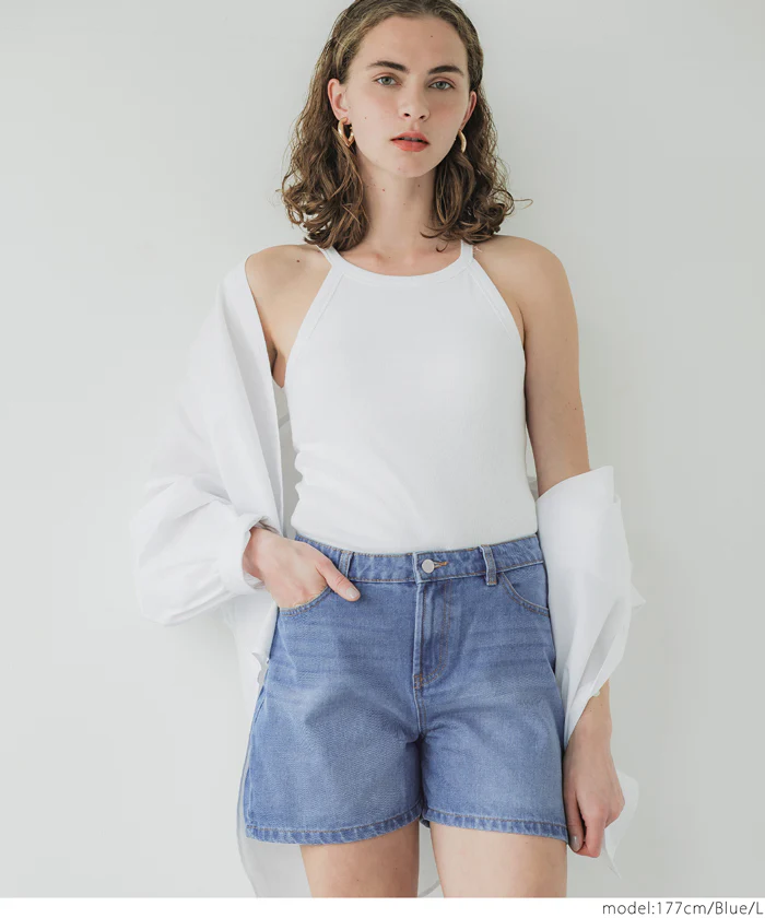 セール★1990円→990円 デニムショートパンツ レディース メール便不可 - Image 5