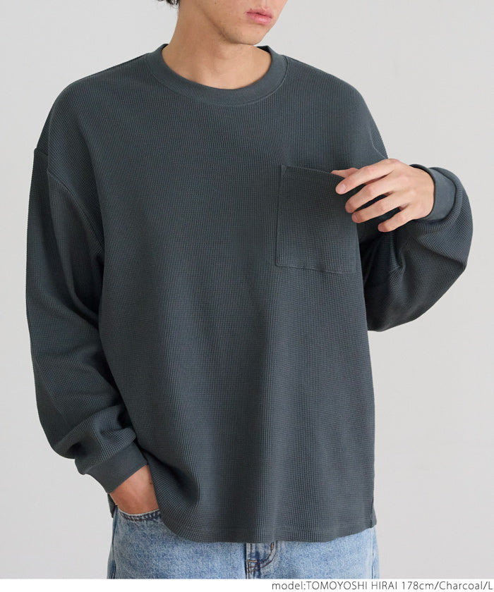 セール★1990円→990円 ワッフルポケットロンT メンズ メール便不可 coca コカ - Image 7