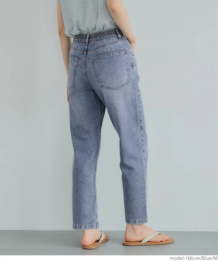 サマーデニムテーパードパンツ レディース メール便不可 - Image 7