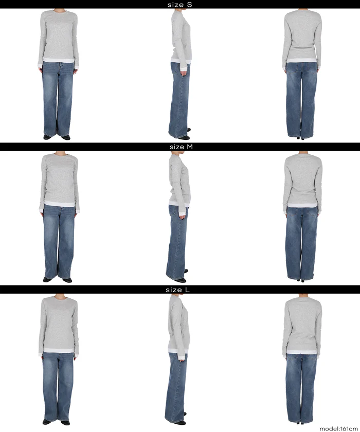 レイヤード長袖カットソー レディース メール便不可 - Image 14