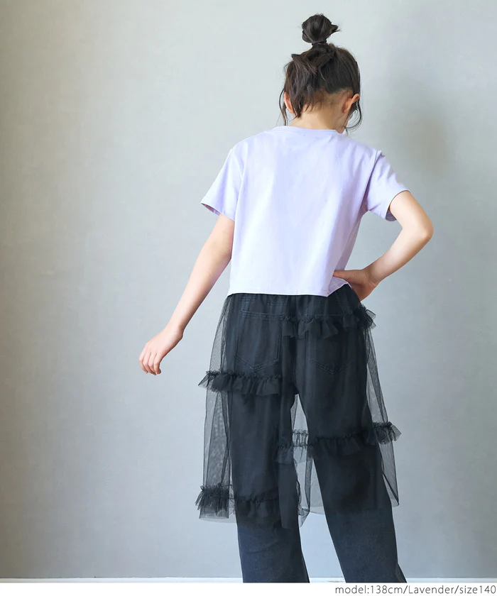 セール★1490円→990円 チュールスカートドッキングTシャツ キッズ メール便不可 - Image 12