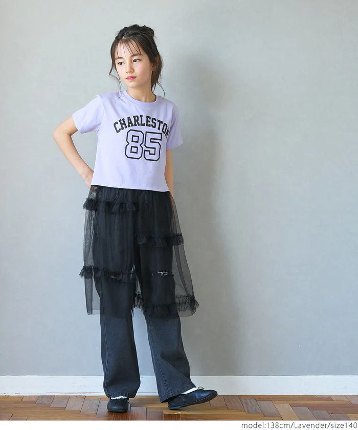 セール★1490円→990円 チュールスカートドッキングTシャツ キッズ メール便不可 - Image 8