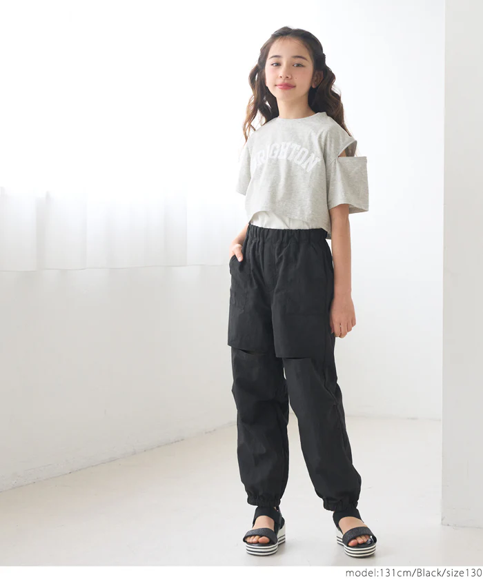WEB限定セール ★1990円→550円カットアウトジョガーパンツ キッズ メール便不可 - Image 7