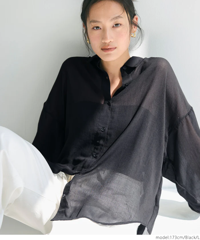 ポリエステルボイルシャツ レディース メール便不可 - Image 6