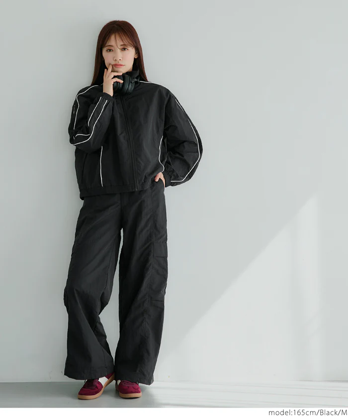 セール★3490円→990円 ワッシャーナイロントラックジャケット レディース メール便不可 - Image 2