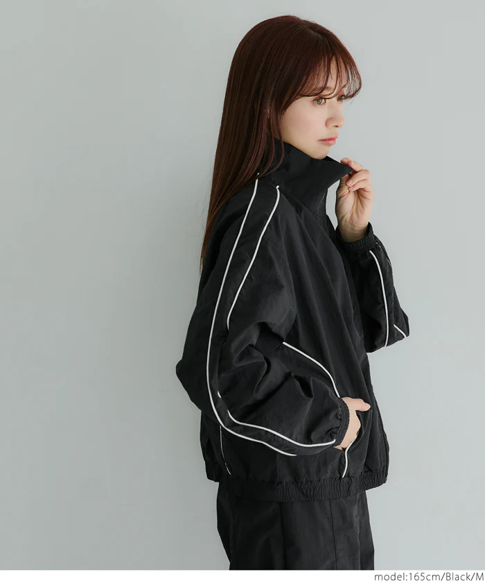 セール★3490円→990円 ワッシャーナイロントラックジャケット レディース メール便不可 - Image 3