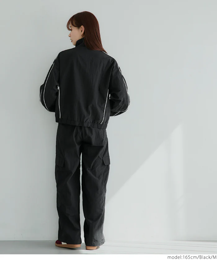 セール★3490円→990円 ワッシャーナイロントラックジャケット レディース メール便不可 - Image 4
