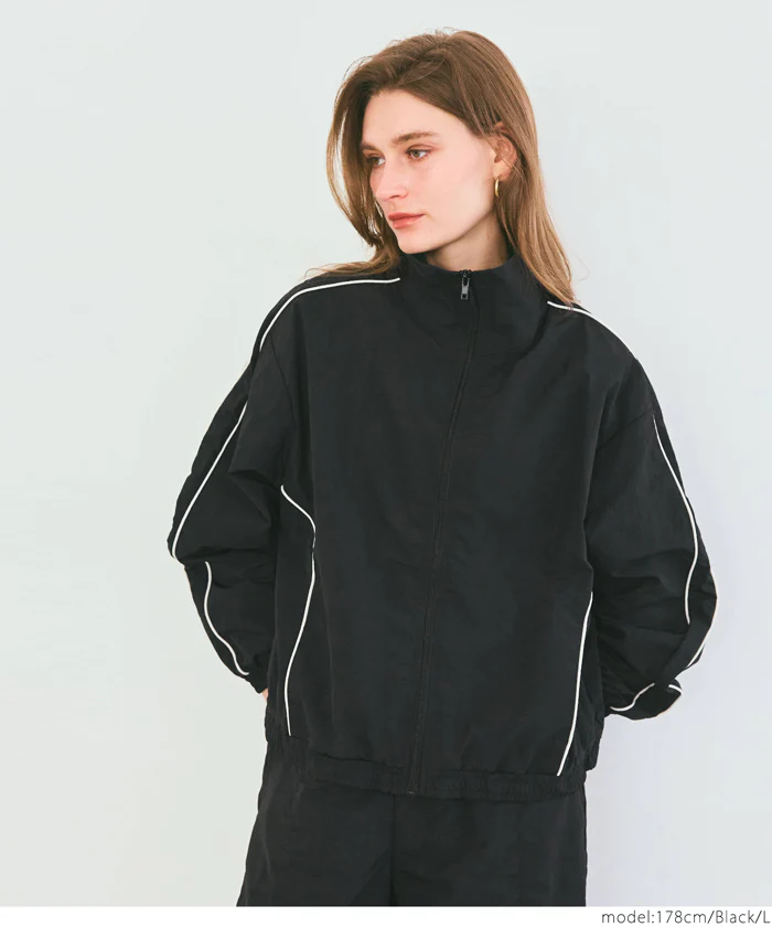 セール★3490円→990円 ワッシャーナイロントラックジャケット レディース メール便不可 - Image 5