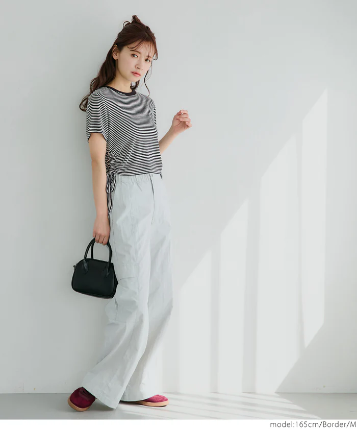 WEB限定セール ★1490円→550円リブドローストリングトップス レディース メール便不可 - Image 12