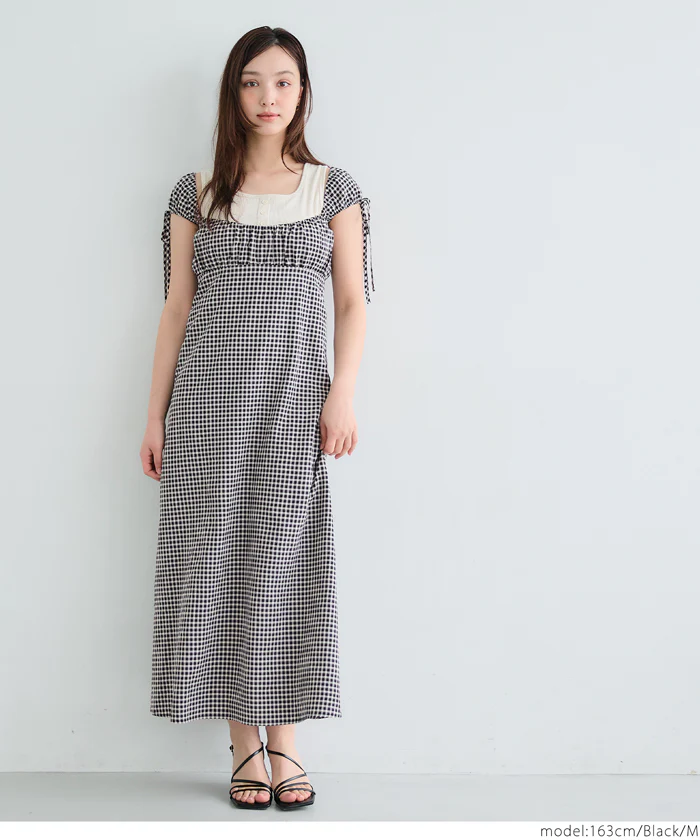 WEB限定セール ★2690円→110円ギンガムチェックワンピース レディース メール便不可 - Image 2