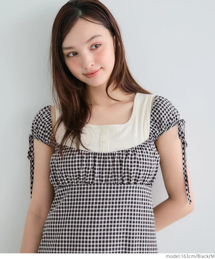 WEB限定セール ★2690円→110円ギンガムチェックワンピース レディース メール便不可 - Image 4