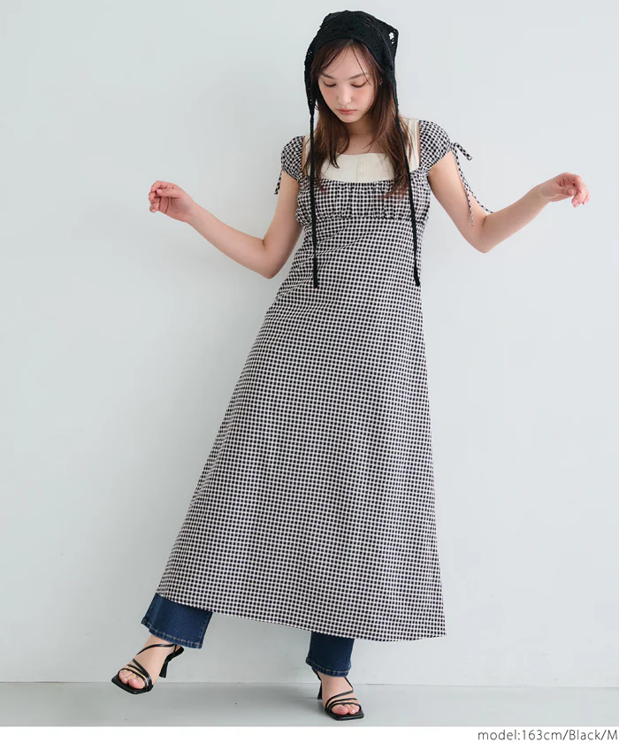 WEB限定セール ★2690円→110円ギンガムチェックワンピース レディース メール便不可 - Image 6