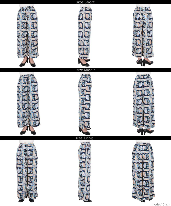 レーヨンスクエアフラワー柄パンツ レディース メール便不可 coca コカ - Image 13