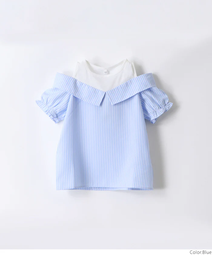 タンクドッキング肩あきブラウス キッズ メール便不可 - Image 14